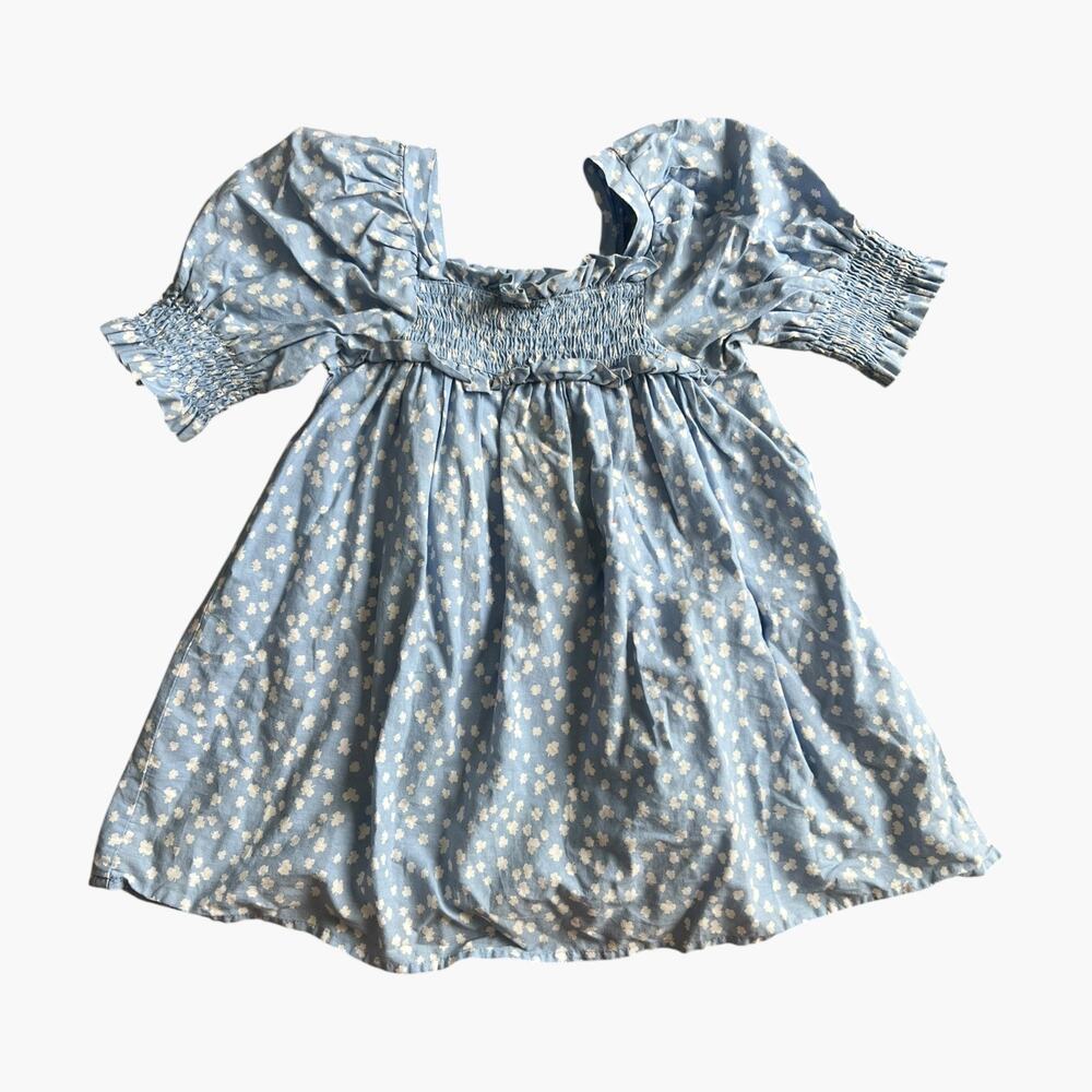 CottonOn Kids | Blue Dress with Puff sleeves